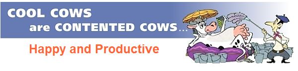 Cooling cows improves cow’s welfare and  production sustainability